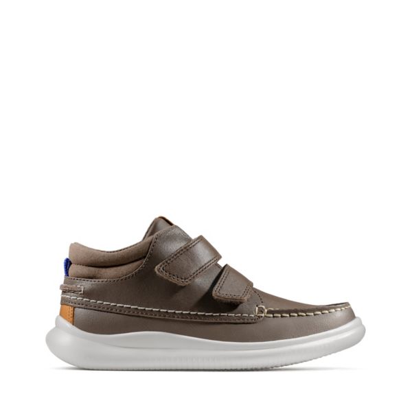 Clarks Boys Cloud Tuktu Kid Casual Shoes Brown | USA-591276